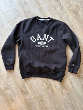 GANT Collegiate Crew Neck Sweatshirt Navy Size Large